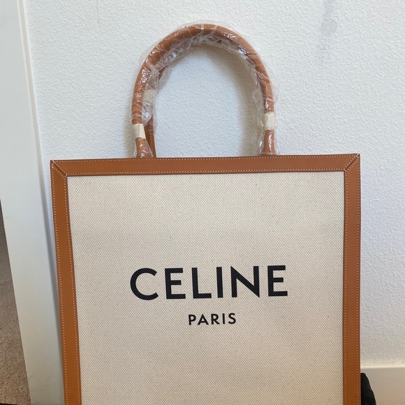 Celine Handbags - Vertical Celine Cabas Tote In Printed Canvas